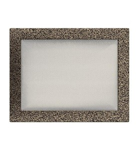 Lüftungsgitter  Kamingitter  22x30 schwarz-gold
