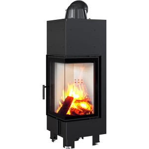 MBN/680/P/BS - KRATKI  Eck Kamineinsatz (10 kW) - Verglasung rechts 