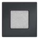 Lüftungsgitter - Kamingitter graphite 11x11cm  