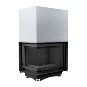  MAJA 8 links (8kW)  2-Seitig Verglasung - Schiebetür "Guillotine" -  Rauchrohranschluss Ø 150 