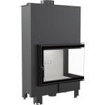  Eck Kamineinsatz mit Wassermantel - MBA rechts BS (17 kW) - mit SWT und GLASS. 
