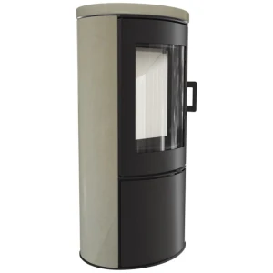 Freistehender Kaminofen, Schwedenofen KOZA/AB/S/DR/CREMA (8 kW) Betoncreme Ø 150 mm