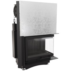  MAJA 8 rechts (8kW)  2-Seitig Verglasung - Schiebetür "Guillotine" -  Rauchrohranschluss Ø 200 