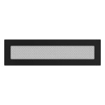 Lüftungsgitter  Kamingitter  11cm x 42cm schwarz