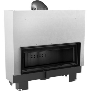 Kamineinsatz MB100/G/BLACK - (14kW) Ø200 - schwarze Brennkammer (1)