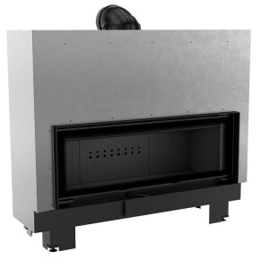 MB 120/G/BLACK - (22kW) Ø 200mm - Kamineinsatz mit Hebetür "Guillotine"und  schwarze Brennkammer