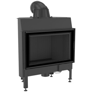  NADIA 12 - Warmluft Kamineinsatz (12 kW) Ø 200 - schwarze Brennkammer