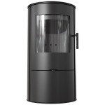 Kaminofen ROLLO (7 kW)  Ø 150 Schwedenofen aus Stahl - schwarze Brennkammer 