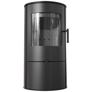 Kaminofen, Schwedenofen aus Stahl ROLLO 7 KW  Ø 150 - schwarze Brennkammer 