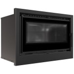 Kamin-Kassette ARKE 70 (8 KW) Ø 150 schwarze Brennkammer 