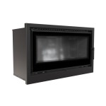 Kamin-Kassette ARKE 95 (14 KW) Ø 200 schwarze Brennkammer 