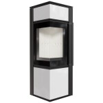 Schwedenofen aus Stahl TORA/S 8 kW Ø 150 Weißes Glaspaneel 