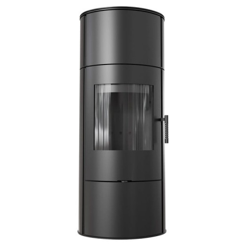 Kaminofen KOZA ROLLO Schwarz - (8kW) Ø 150 Mit Akkumulatoren-scheiben  (1).jpg