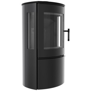 Kaminofen, Schwedenofen FALCON/VIEW  Ø150 (10kW) - schwarze Brennkammer 