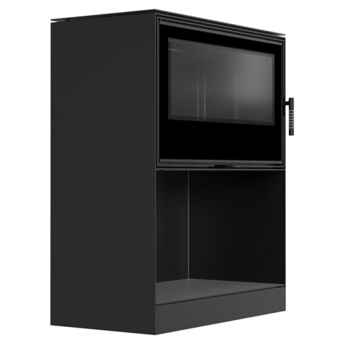 Warmluft Kaminofen - KARI 95W 14(kW) + Platz für Holz-schwarze Brennkammer.jpg