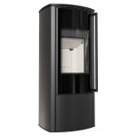 Kaminofen  AB/ENYO/R  Ø150 (5,5kW) - gebogenes Glas und Ba1