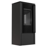  Kaminofen aus Stahl HATI  Ø150 (5,5kW) mit Türfeder - Brennkammer schwarz