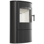 Kaminofen  aus Stahl ROLLO 2  (10 KW)  Ø 150  mit Türfeder Ba1