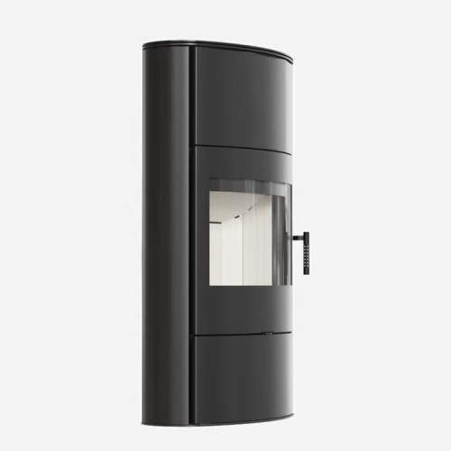 Kaminofen  aus Stahl ROLLO 2 Hoch (10 KW)  Ø 150  mit Türfeder (2).png