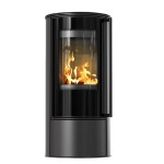 Kaminofen Aus Stahl - SKADI (5,5 KW) Ø 150 / Ba2 - mit schwarzer Brennkammer