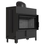LUCY 16/NEW - (16kW) Ø 200 Warmluft Kamineinsatz - Brennkammer schwarz