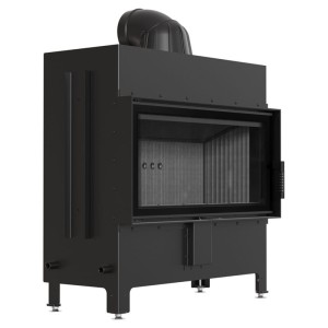 LUCY 16/NEW - (16kW) Ø 200 Warmluft Kamineinsatz - Brennkammer schwarz