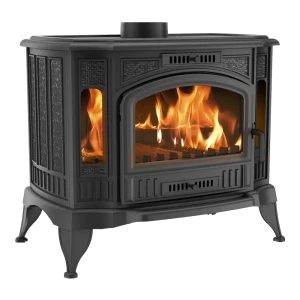 Kaminofen KOZA K9 (10kW) Ø 150 - freistehender Guss Kaminofen 