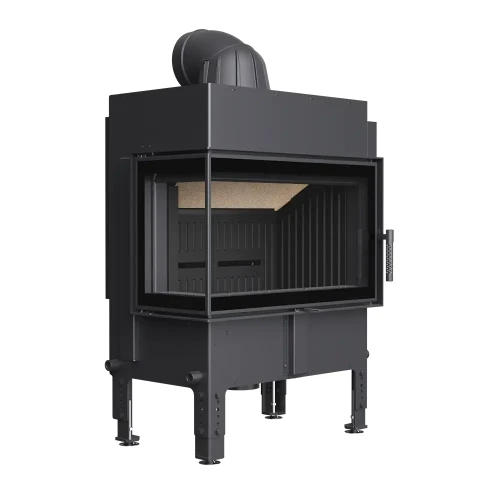 NORRA/L/BS/BLACK - Stahlkamineinsatz schwarze Brennkammer (1)