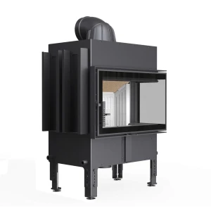 Stahlkamin NORRA 9,9 kW Ø 200 - Verglasung rechts