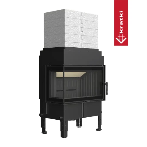 Speicherkamineisatz NORRA/L/BS/BLACK/AKU5 - schwarze Brennkammer (1)