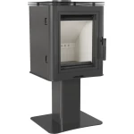Freistehenden Kaminofen KOZA K5/S/N - (7kW), Ø 150 mm, Stahl auf Fuss  