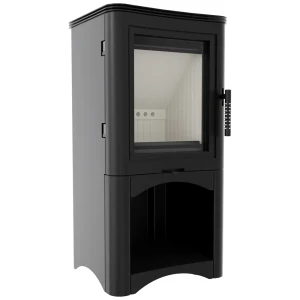 Freistehenden Kaminofen KOZA K5/S/W - (7kW) Holznische Ø150