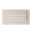 Kamingitter (17x30)cm kremig mit Jalousien(1)