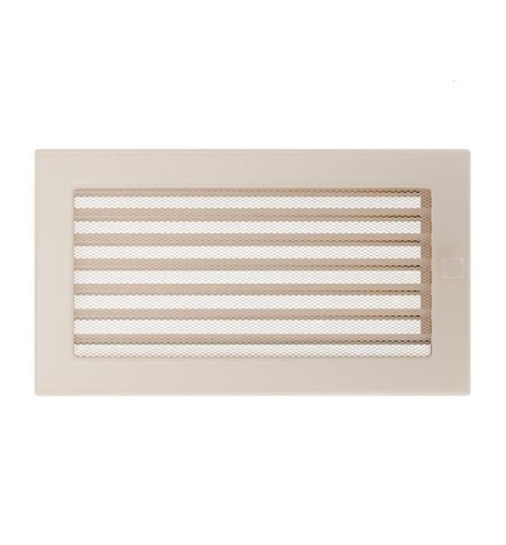 Kamingitter (17x30)cm kremig mit Jalousien(1)