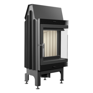  Eck Kamineinsatz  BLANKA P/BS - (8kW) Warmluftkamin  Verglasung rechts - BImschV2