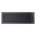 Kamingitter 17x49 - graphite mit Jalousien(2)