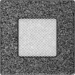Lüftungsgitter  Kamingitter  11x11cm schwarz-silber