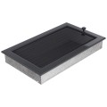 Kamingitter 22x37 - graphite mit Jalousien(3)