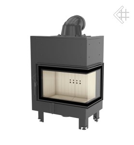 MBM P/BS - (10 kw) Eck Kamineinsatz -Verglasung rechts