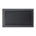 Kamingitter 22x37 - graphite mit Jalousien(2)