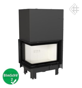 MBZ  L/BS/G - (13kW) Eck Kamineinsatz - Verglasung links -  Schiebetür "Guillotine"