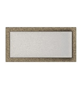 Lüftungsgitter  Kamingitter  22cm x 45cm schwarz-gold
