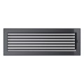 Kamingitter 17x49 - graphite mit Jalousien(1)