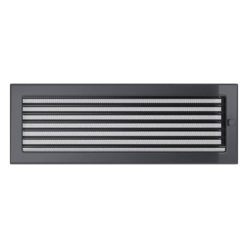 Kamingitter 17x49 - graphite mit Jalousien(1)