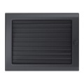 Kamingitter 22x30 - graphite mit Jalousien(2)
