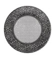 Lüftungsgitter RUND schwarz-silber Ø 100 (1).