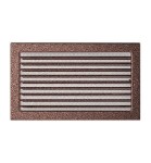 Lüftungsgitter Kamingitter 22x37 - kupferfarbig mit Jalousien