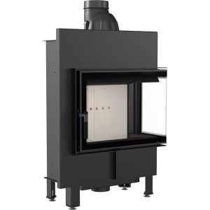 Eck Kamineinsatz  LUCY 12/SLIM P/BS  -  Verglasung rechts- (8kW) 