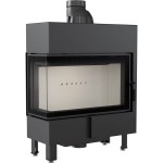 Eck Kamineinsatz  LUCY 14/SLIM L/BS  -  Verglasung links - (10kW) 