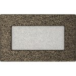 Lüftungsgitter  Kamingitter  11x17cm  schwarz - gold